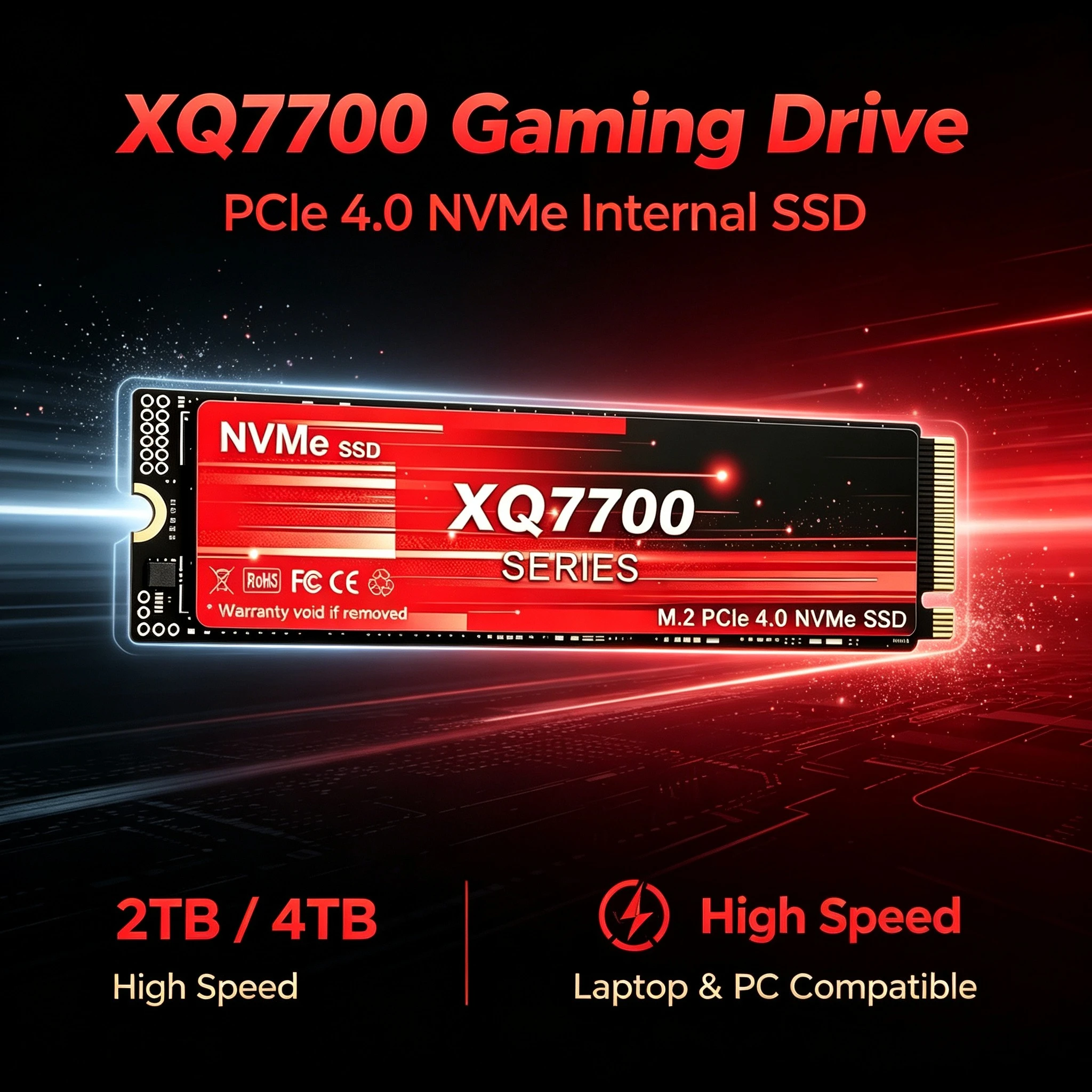 M.2 Nvme 4Tb Pcie 4.0 Ssd - XQ7700 2TB 4TB SSD M.2 NVMe