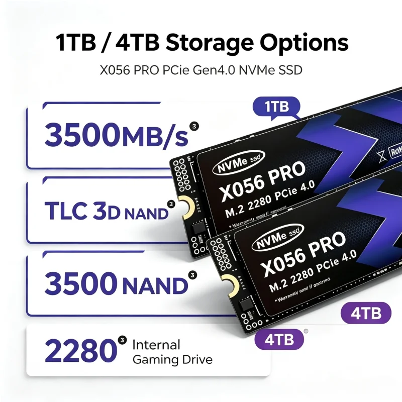 X056 PRO M.2 NVMe SSD 500GB 1T - M.2 Nvme 4Tb Pcie 4.0 Ssd ulasan dan harga