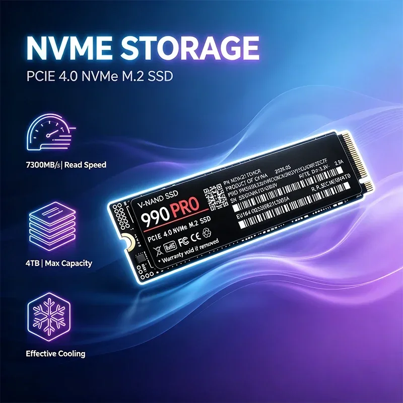 Gaming Drive 990 PRO M.2 NVMe  - M.2 Nvme 4Tb Pcie 4.0 Ssd ulasan dan harga