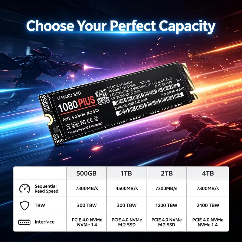 Gaming M.2 NVMe SSD 1080 PLUS  - M.2 Nvme 4Tb Pcie 4.0 Ssd ulasan dan harga