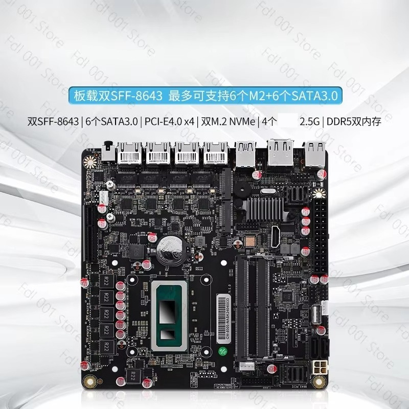 NAS Motherboard N5105 8505 N10 - Nas Motherboard N100 6 Sata ulasan dan harga